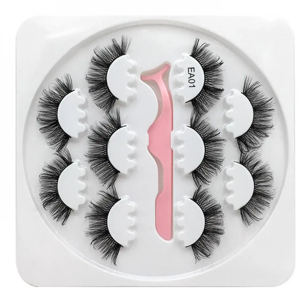 

5 Pairs Curling 3D Mink Lashes Natural Eyelash Dramatic False Eyelashes Faux Cils Makeup Fake Eyelash Extension Maquiagem