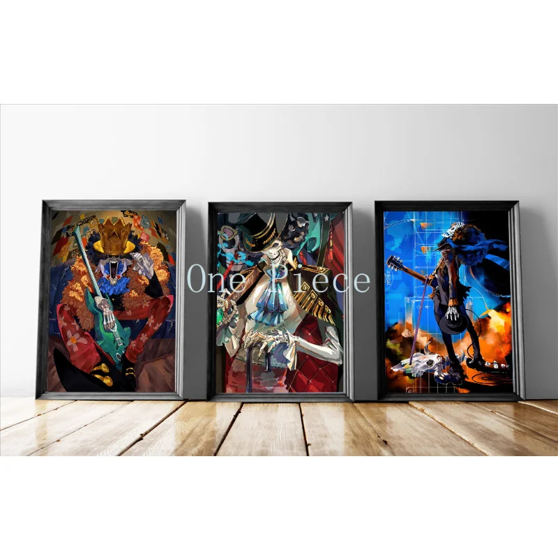

Japanese anime One Piece Canvas Poster Print Picture BROOK Mural Wall Art Prints Child Room Decoration Living Room Home Decor