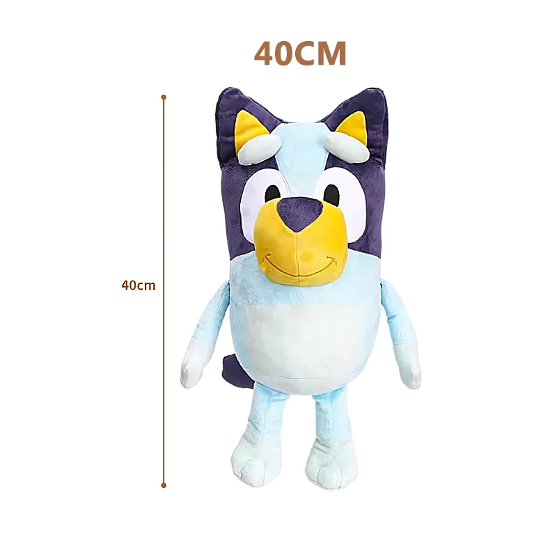 Оригинальная детская плюшевая игрушка Bluey 40 см Милая модель собаки бинго сестры