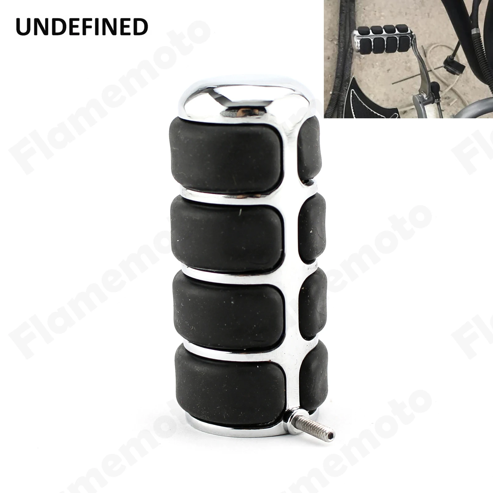 

Мотоциклетный хромированный круглый рычаг переключения передач, резиновый тормозной рычаг переключения передач, колышки для Yamaha Royal Raider Road...