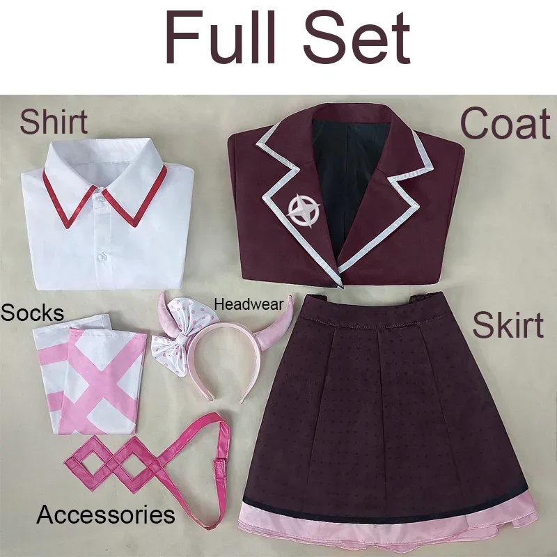 Danganronpa Another Episode: Ultra Despair Utsugi Kotoko Косплей Костюм Японская школьная форма JK