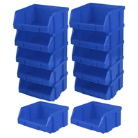 box storage bin parts stacking bins organizer stackable plastic shelf tool hanging containers boxes nesting container case
