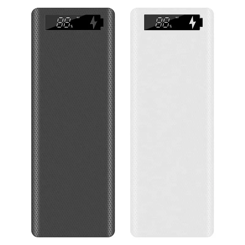 

DIY Power Bank 10*18650 Battery Holder Battery Box Micro Type C Dual USB Ports Mobile Phone Charger 18650 Powerbank Case