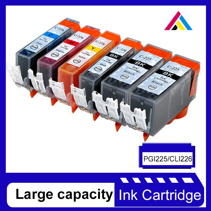 

CSD PGI-225 CLI-226 pgi225 cli226 Printer Cartridge Replacement for for Canon PIXMA IX6520 IP4820 IP4920 MG5120 MG5220 MG6110