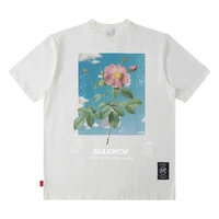 summer graphic t shirt new fashion flower streetwear t shirts for men clothing