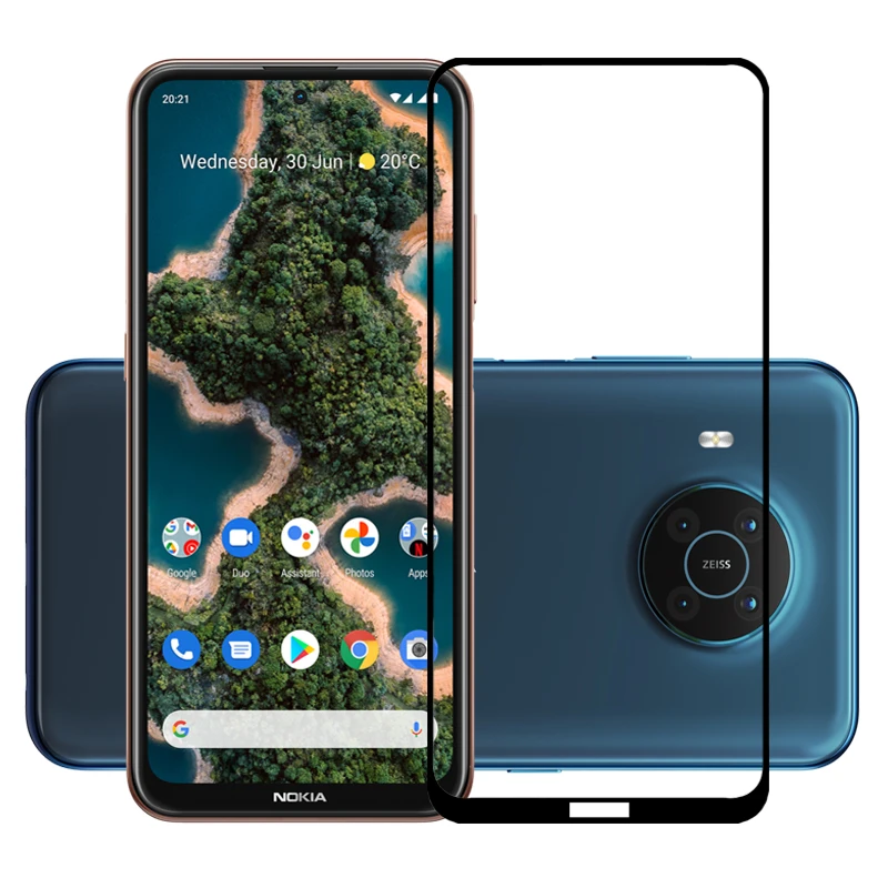 

Закаленное стекло премиум-класса 75 шт./лот 2.5D для NOKIA X20, полное покрытие, защита экрана, защитная пленка для NOKIA X20