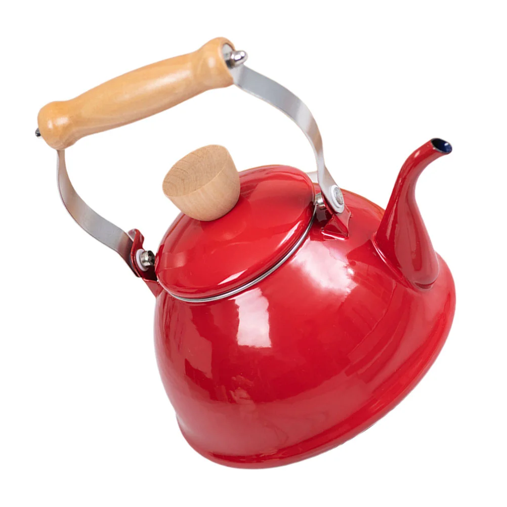

Kettle Teapot Tea Enamel Water Stovetop Pot Ceramic Whistling Coffee Vintage Stainless Red Steel Boiling Heating Kettles Hot