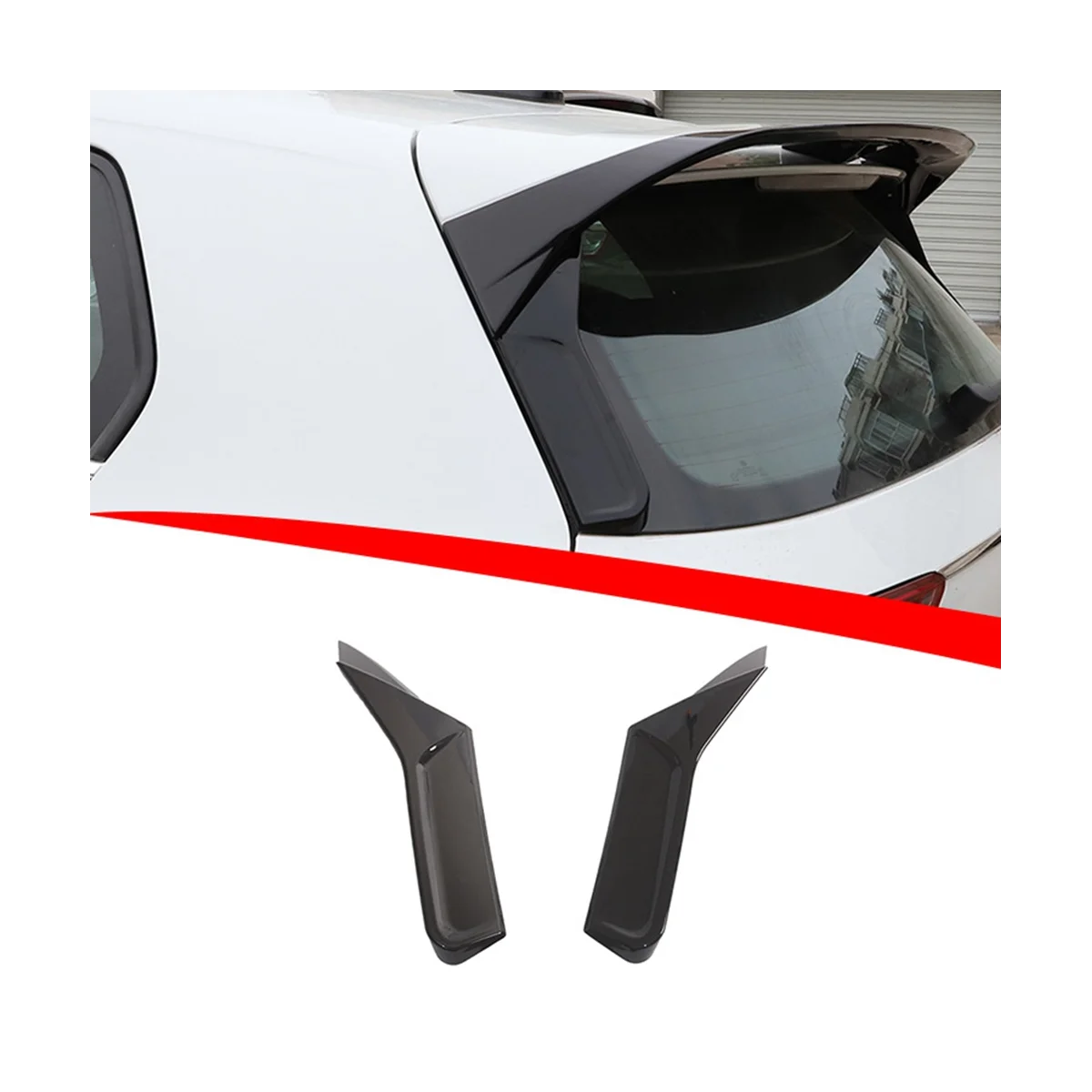 Боковые Спойлеры для VW Golf 8 задние ласты Rline внешние модификации оберточные