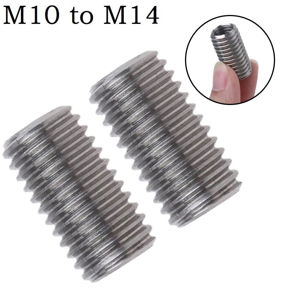 

2 шт. M10 * 1,5 мм на M14 * 2,0 мм адаптер угловая шлифовальная машина полировальная резьба сверло интерфейсный конвертер электроинструменты аксесс...