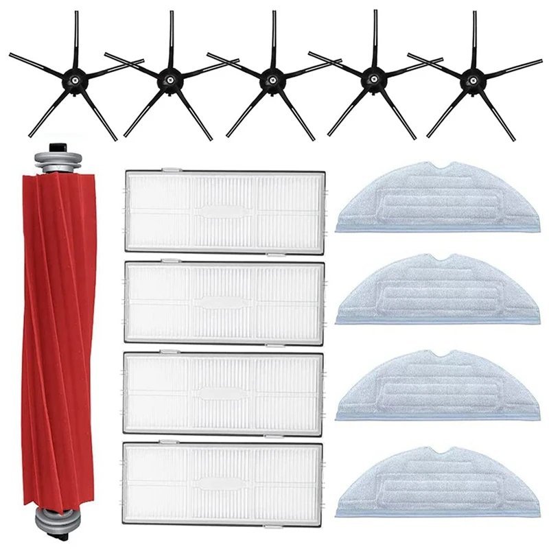 

14 шт., запасные части для пылесоса Xiaomi Roborock S7 T7S T7 (черный)