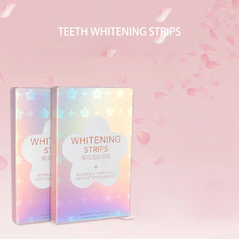 

56Strips Teeth Whitening Strips Smoke Wine Black Tea Coffee Stains Removal Patch Teeth Bleaching Cleaning Gel Sticker Oral Care