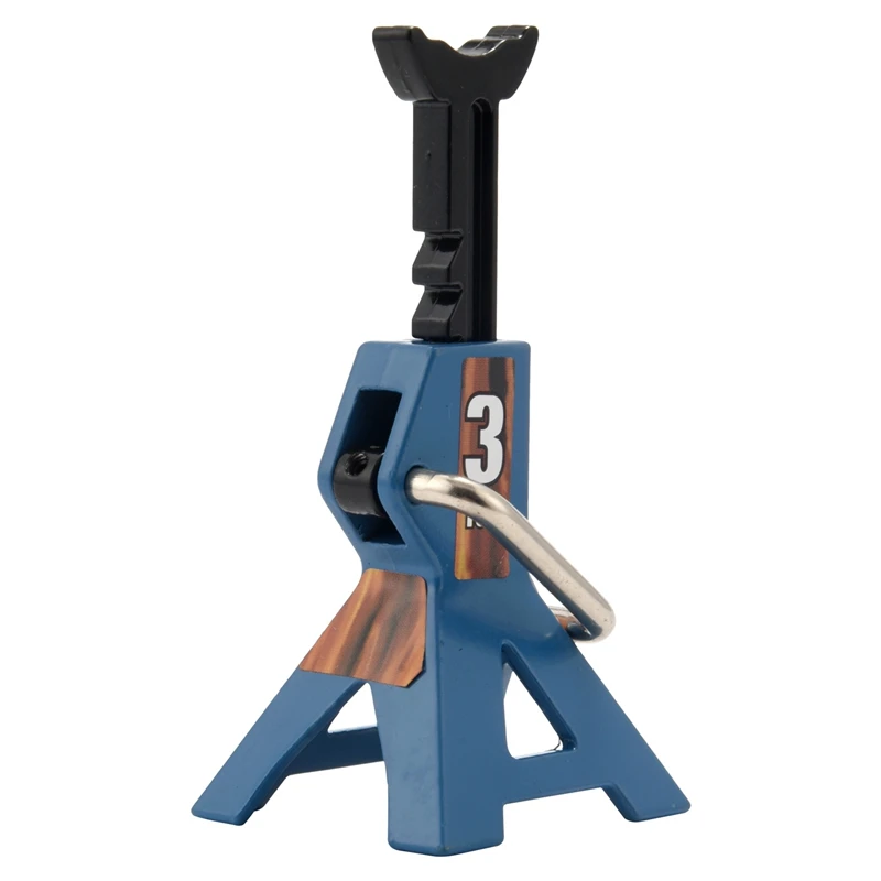 

3 Ton Scale Jack Model Axle Stand Lift Toys Heavy Duty Support Vehicle Floor Ratchet for TRX4 D90 CC01 RC Blue