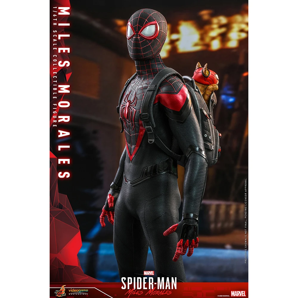 

Hottoys 1/6 VGM46 Spider-Man: Into The Spider-Verse Miles Morales Ht Original Genuine Marvel Anime Figure Action Model Toys