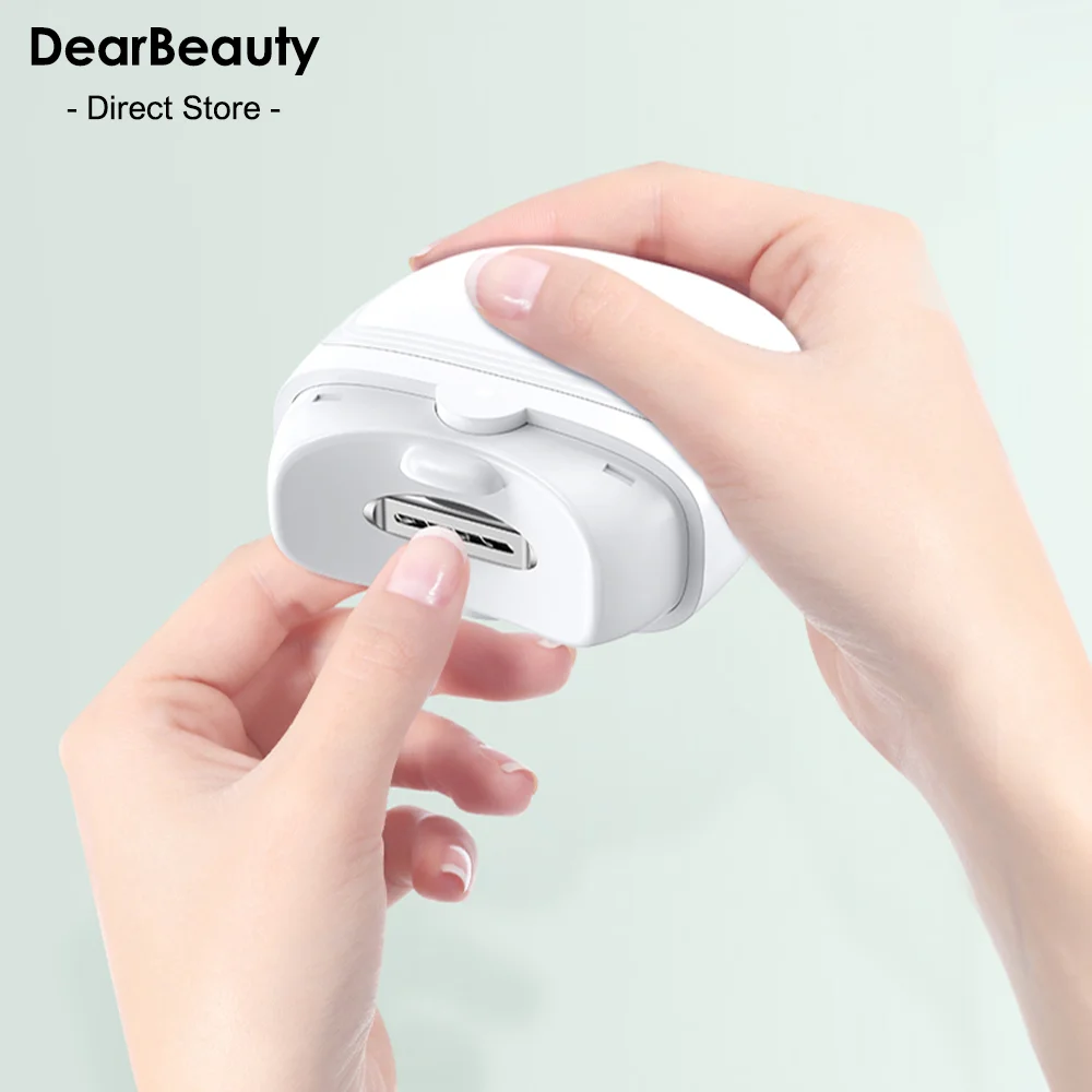 

Electric Nail Clipper Rechargeable Nail Trimmer Electric Nail Scissors Automatic Nail Clip With Light For Baby Adult