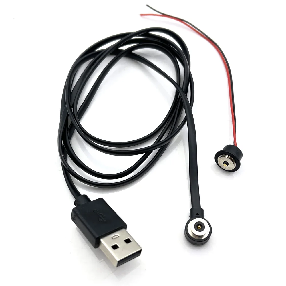 

freeshipping Spring Loaded DC Magnetic PogoPin Connector To USB Male Female Waterproof Power Charge Cable high current Adapter