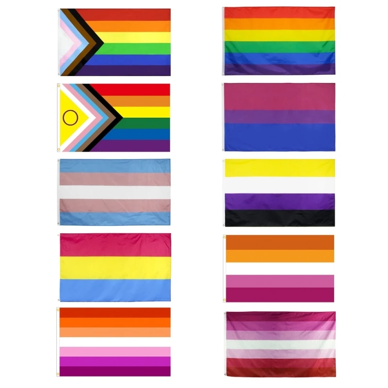 

Polyester Gay 90x150cm/35x59inch Rainbow Things Pride Bisexual Lesbian Pansexual Accessories Flags Banners