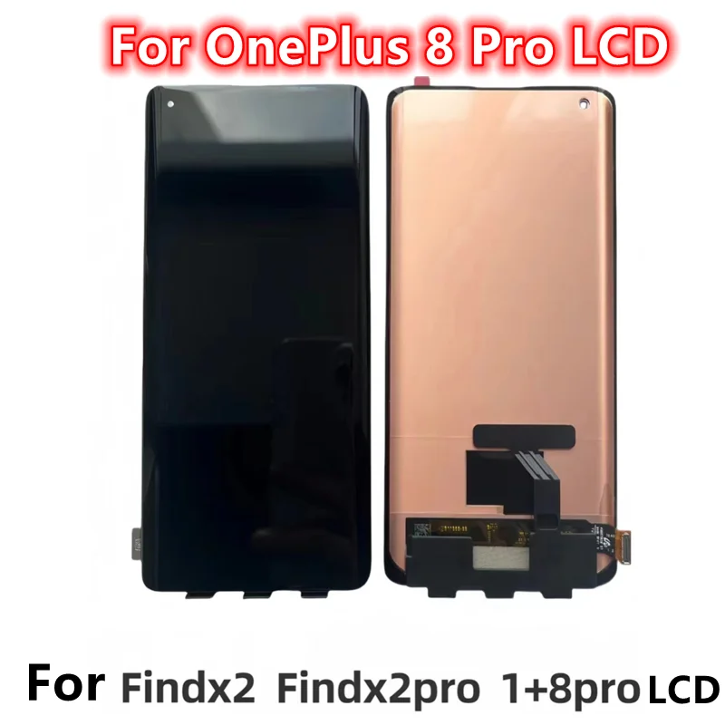 Протестировано 6 78 дюйма для OnePlus 8 Pro Findx2 x2pro IN2023 IN2020 IN2021 замена преобразователя