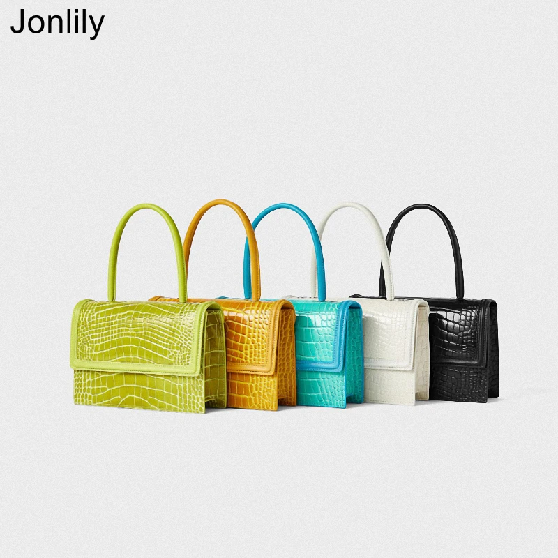 

Jonlily Women Genuine Leather Shoulder Bags Female Fashion Handbag Totes Long Chain Crossbody Bag Teens Daybag Purse -KG732