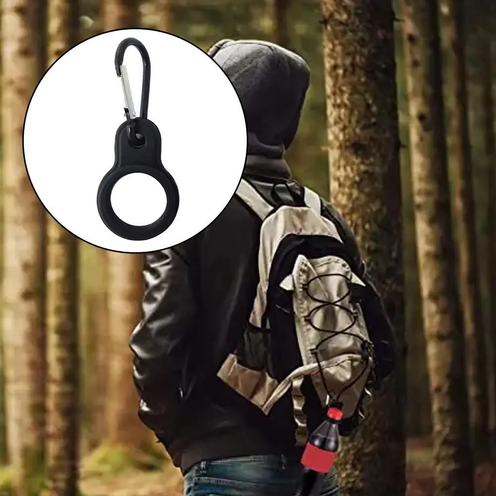 

1PCS High Quality Aluminum Sports Kettle Buckle Outdoor Carabiner Water Bottle Holder Rubber Buckles Hook Camping Hiking Tool