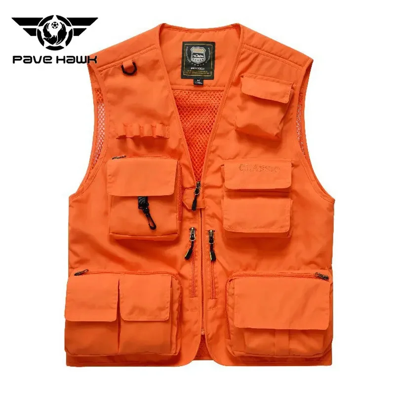 Мужской жилет с несколькими карманами для активного отдыха походов рыбалки