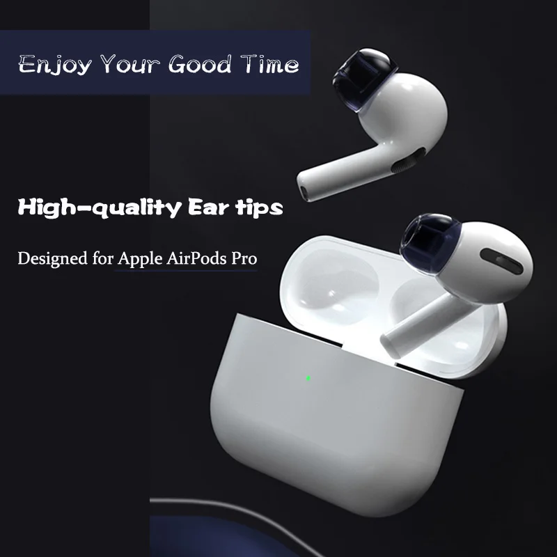 Улучшенные Силиконовые амбушюры для наушников Apple AirPods Pro противоскользящие