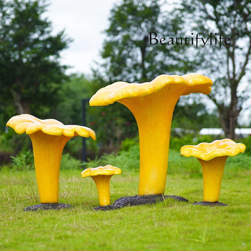 Уличная модель грибов украшение для морели курица пихта мацуэм скульптура