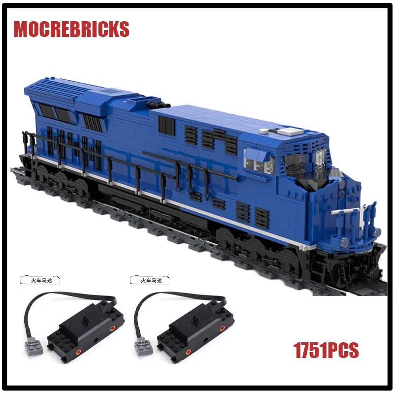 Моторный Поезд серии Dynamic 8wide ES44AC локомотивы MOC строительные блоки в сборе