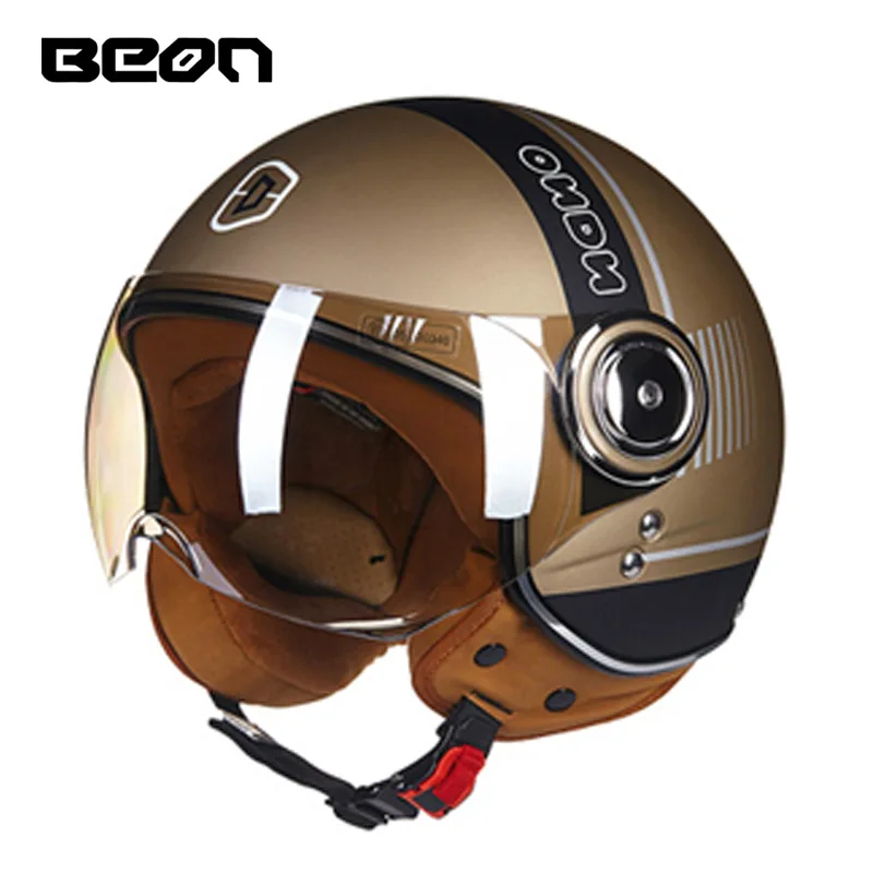 

ECE Certification Motorcycle Retro Helmet for Men and Women Four Seasons Universal Electric Vehicle Half Helmet Locomotive