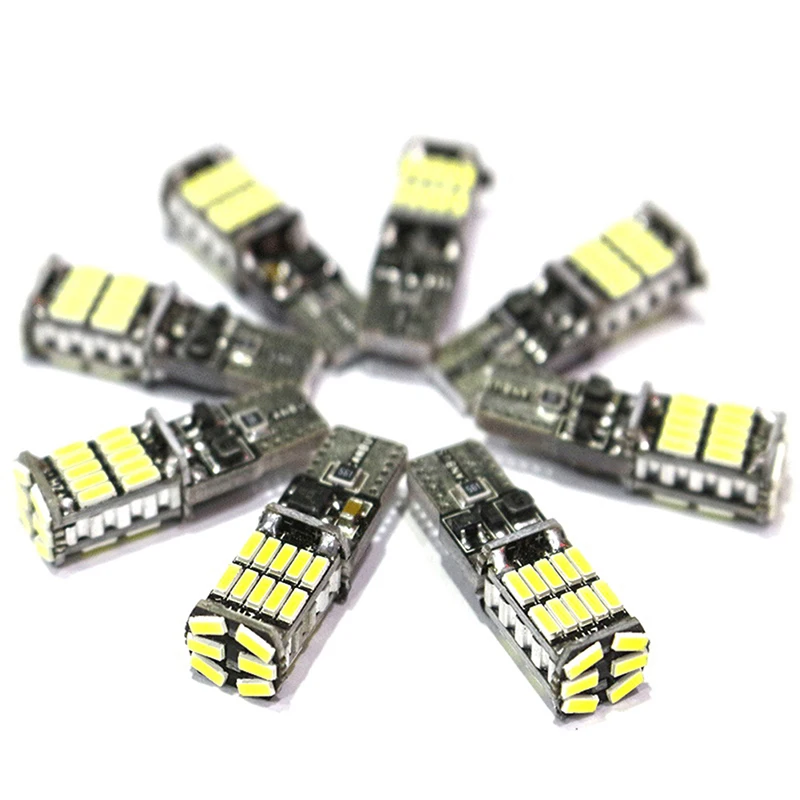 

1 шт., белая лампа T10 W5W 4014 26SMD Canbus светодиодный с широкой лицензией