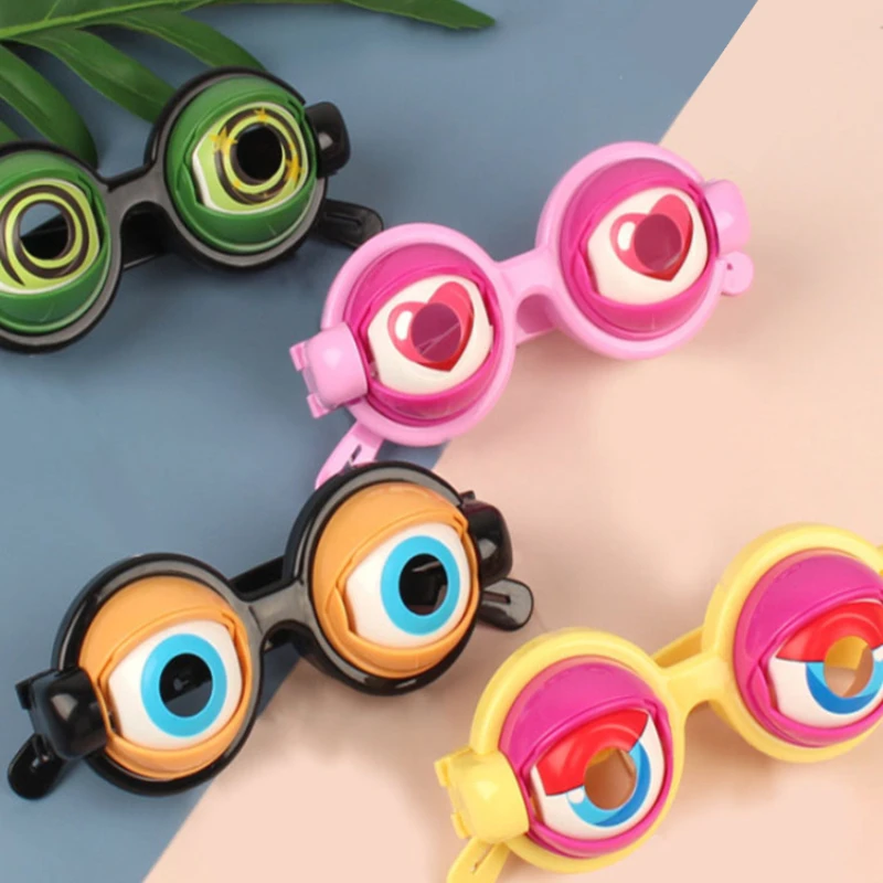 

Childrens Funny Cool Big Eyeball Glasses Plastic Material A Variety of Crazy Party Multiplayer Interactive Tricky Props Gift