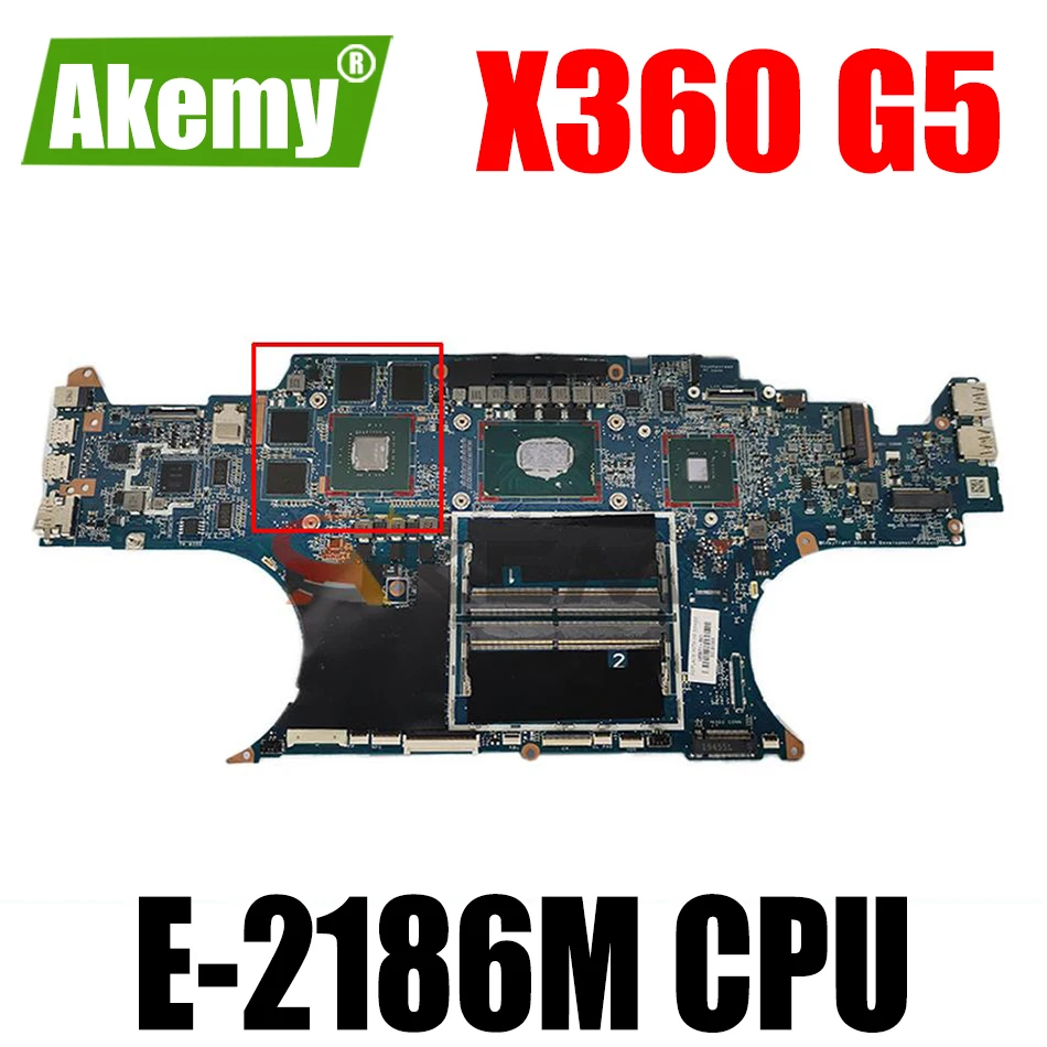 

L30971-601 L30971-001 For HP Zbook Studio X360 G5 EB1050 G1 Laptop Motherboard W/ E-2186M DA0XW1MBAI1 Mainboard 100% working