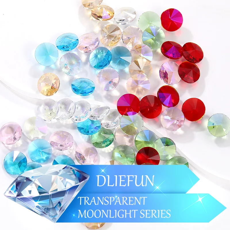 

Круглые блестящие стеклянные алмазные ногти Dliefun 8/10 мм, аксессуары для ювелирных изделий, клей на ногтях, украшение для одежды своими руками