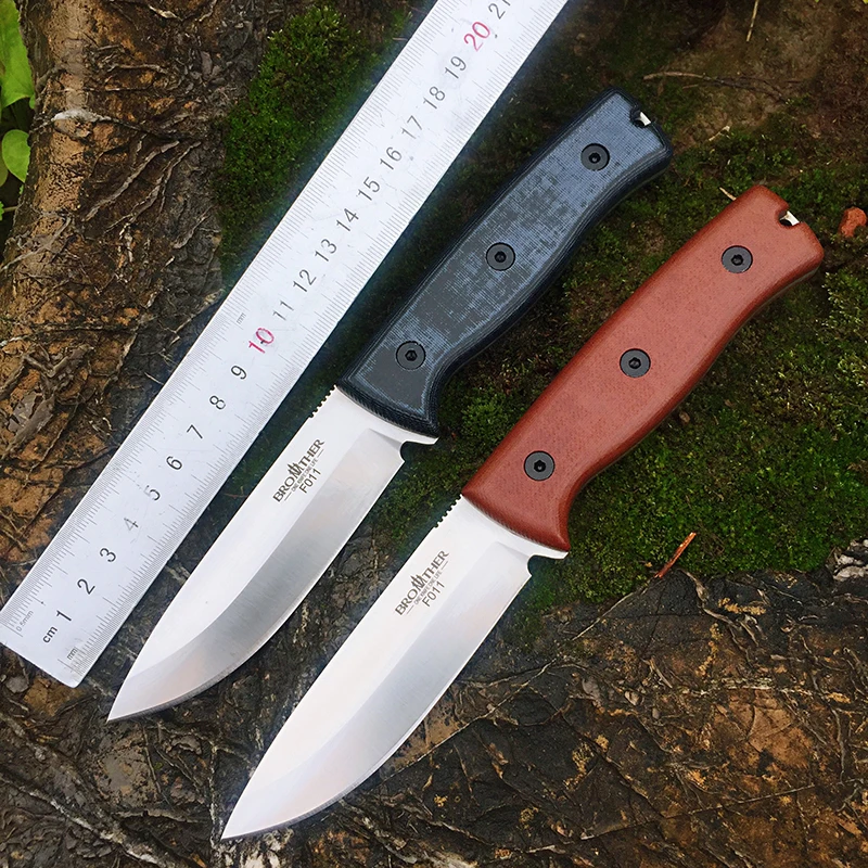 Фото Нож Brother F011 Bushcarft D2, охотничьи ножи, каменная мойка, ручки Micarta, острое фиксированное лезвие, рыболовный уличный нож №2