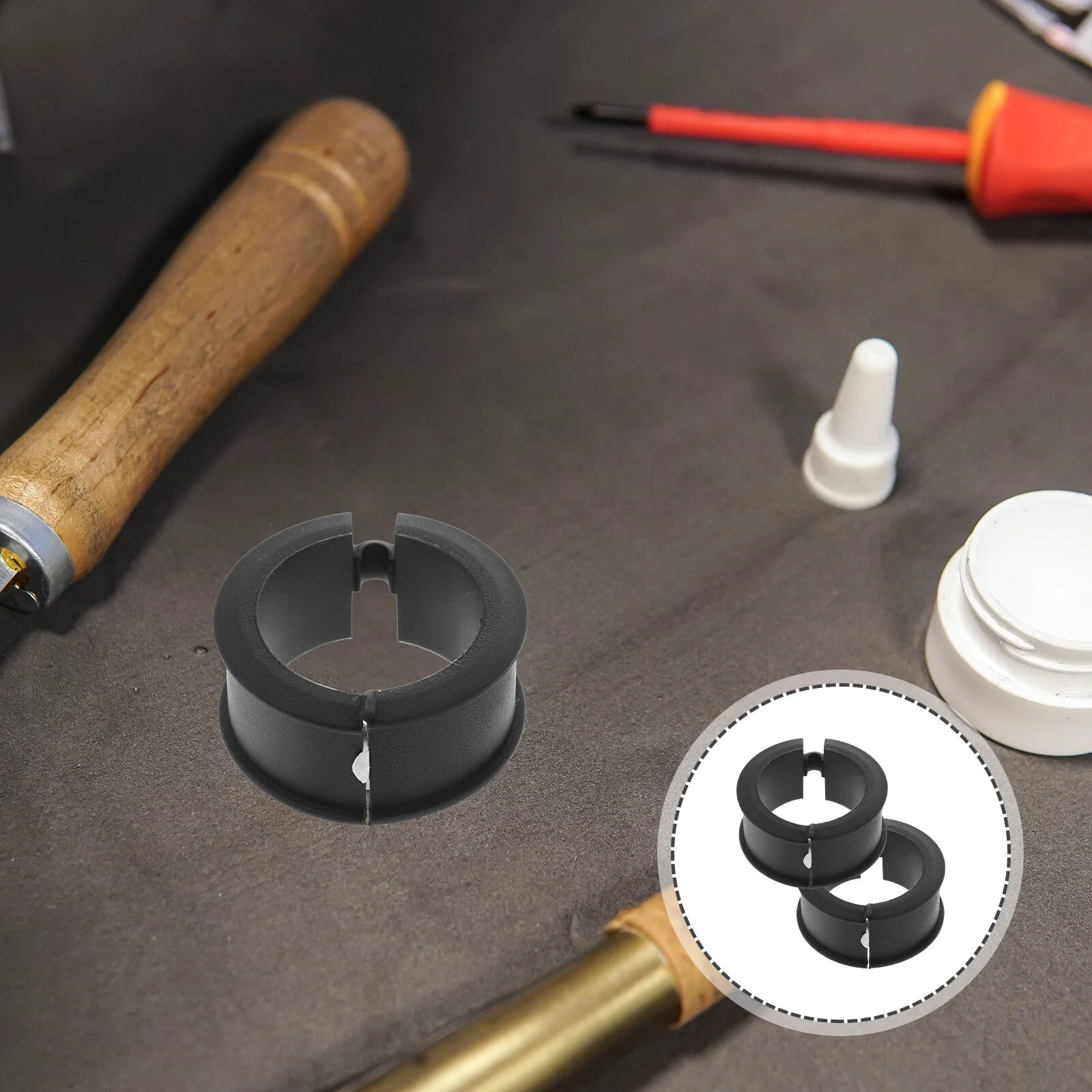 

2 Pcs Replacement Bike Gaskets Handlebars Bicycle Kickstand Phone Silica Gel Small Bikes Washers Mountain Extenders Holder