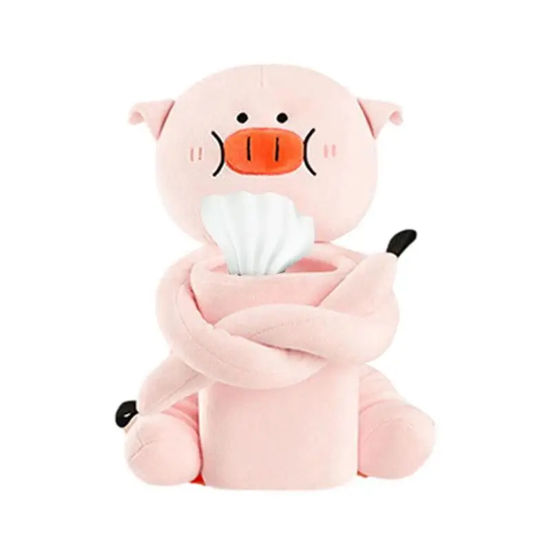 

Плюшевая коробка для салфеток 2 в 1, многофункциональная автомобильная корзина для мусора, плюшевая Мягкая коробка для салфеток, симпатичный мультяшный держатель для салфеток с животными для автомобиля и дома