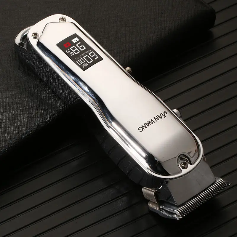 

2022 New Rechargeable LCD Hair Clipper Barber Shop Professional Hair Clipper USB Charging Cordless LCD Display Beard Trimmer