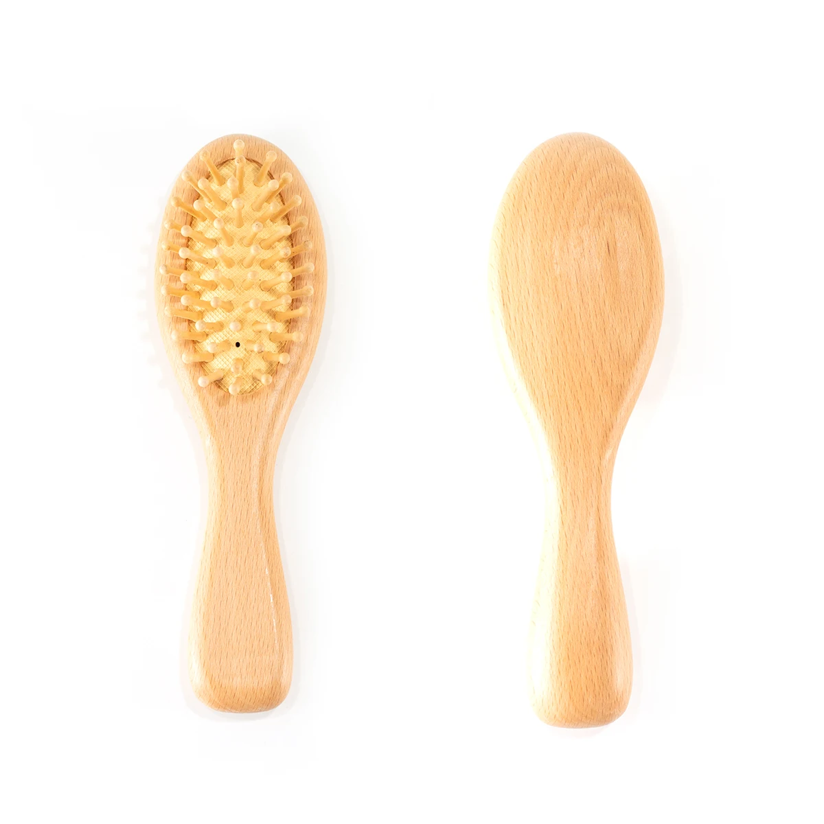 Высококачественная Маленькая деревянная надувная подушка расческа для массажа