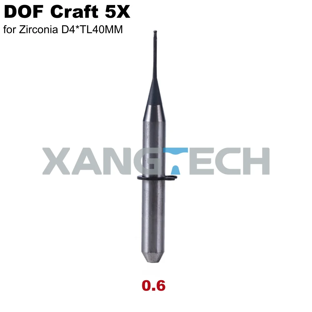 Фото Фрезы XANGTECH DOF 5X из циркония для CAD/CAM систем, зуботехнические фрезы для обработки циркониевых блоков, инструменты для сверления №3