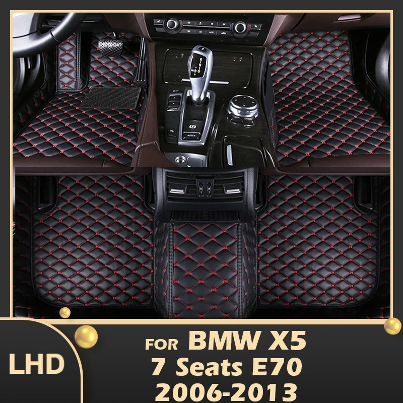 

Car Floor Mats For BMW X5 E70 Seven Seats 2006 2007 2008 2009 2010 2011 2012 2013 Foot Pads Carpet Cover Interior Accessories