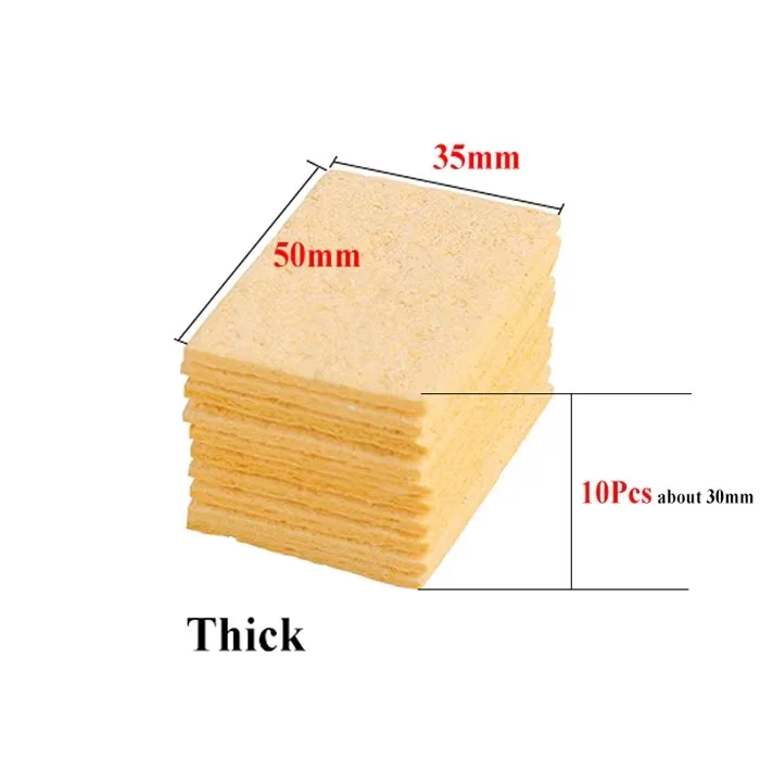 

Желтые чистящие губки для паяльников, 10 шт.