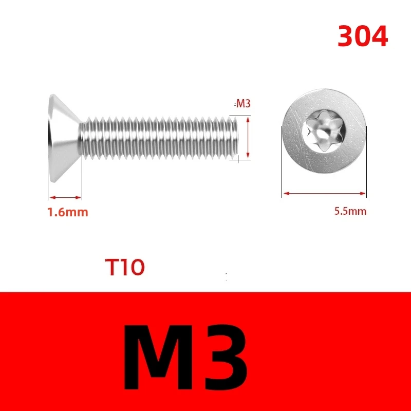 

Винты Torx шестигранные нержавеющая сталь M3 M4 M5 M6