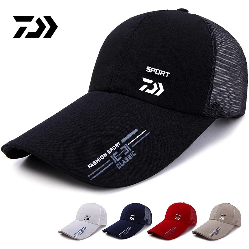 

Daiwa New Fishing Sun Hat Breathable Sweat-absorbing Sports Mountaineering Baseball Cap Summer Shade Fisherman Men's Hat