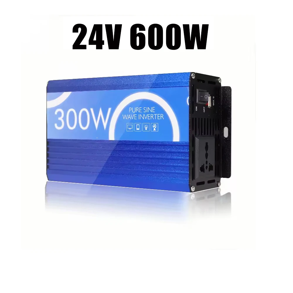 

300 Вт/600 Вт/1000 Вт Инвертор немодулированного синусоидального сигнала 12 В/24 В постоянного тока в 110 В/220 В переменного тока