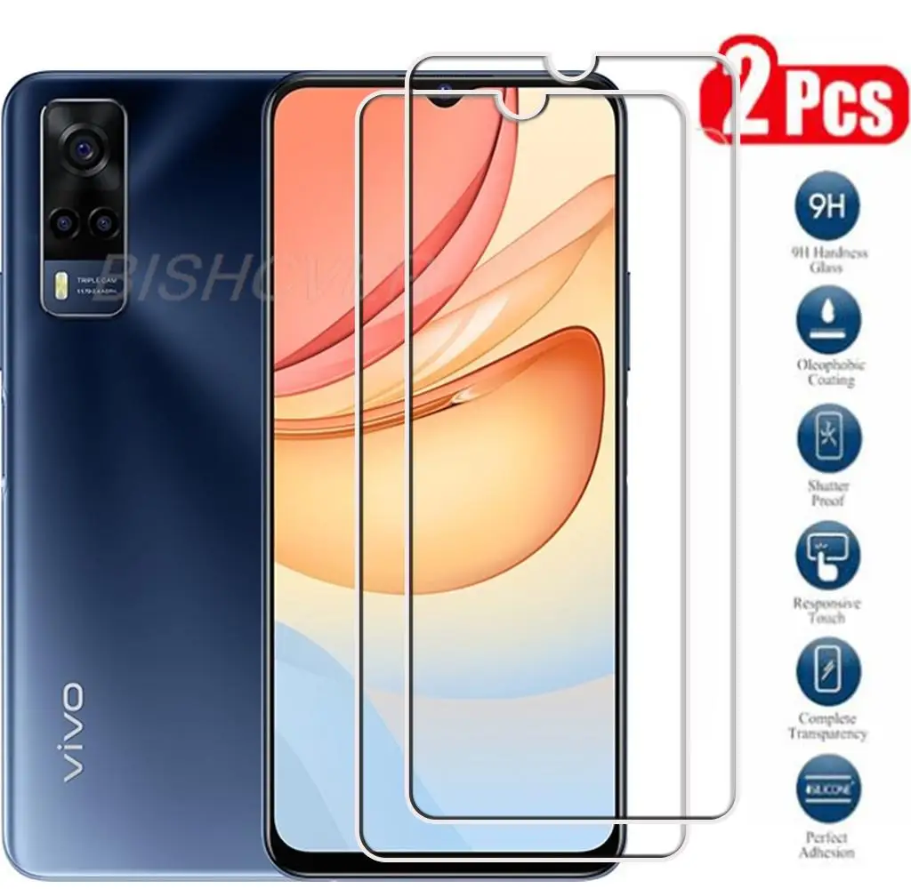 

Tempered Glass For Vivo Y53s 4G 5G 6.58" Protective Film Screen Protector On Y52 Y52s T1 VivoY53s 4G 5G Phone Glass