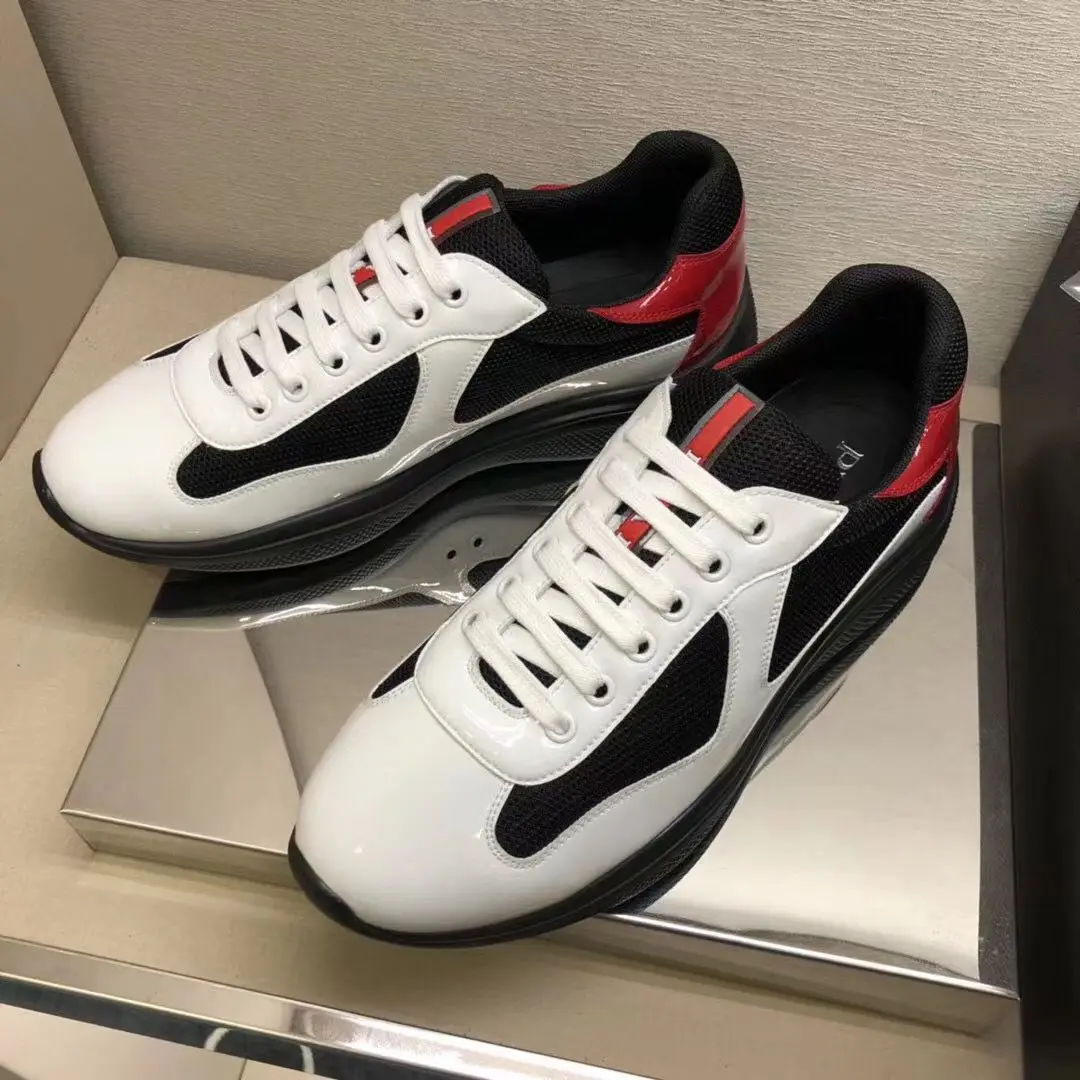 

FZ-P Luxury Men's New Brand Designer Shoes Classic Lace-up Leather Sneakers Mens Breathable Fashion Real Leather Casual Shoes