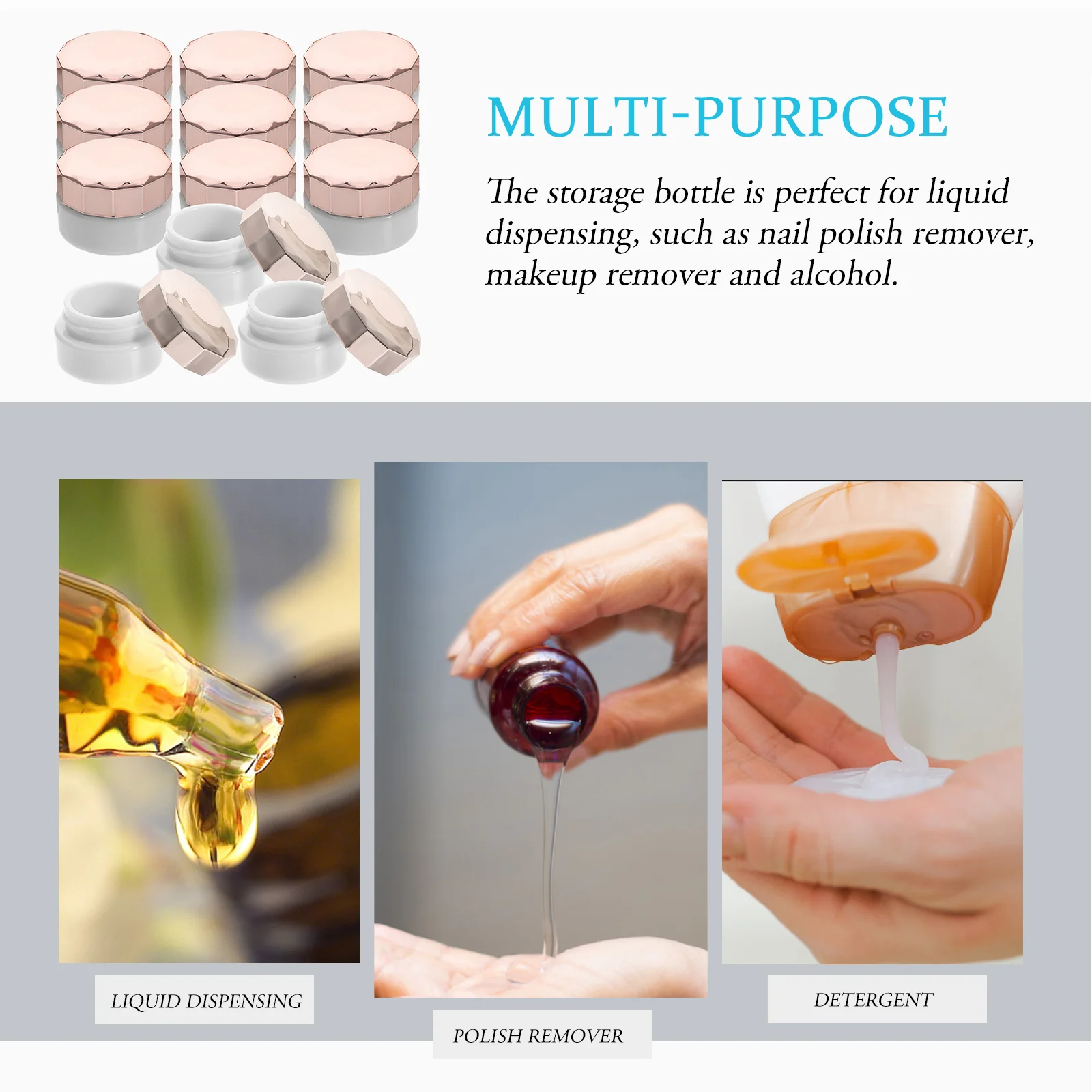 

12 шт. коробка для крема, многоразовые Пустые контейнеры, пластиковые банки для лосьона, крышки, маленькие дорожные