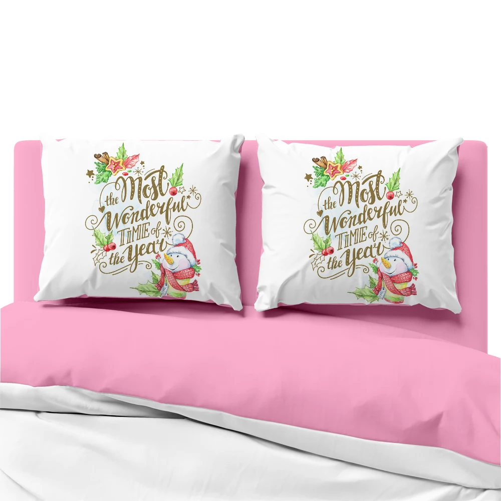 

Cartoon merry christmas santa Pillow cover Luxury Decorative pillow case for sofa Bedding Pillowcase lovely Pillowcovers TIME