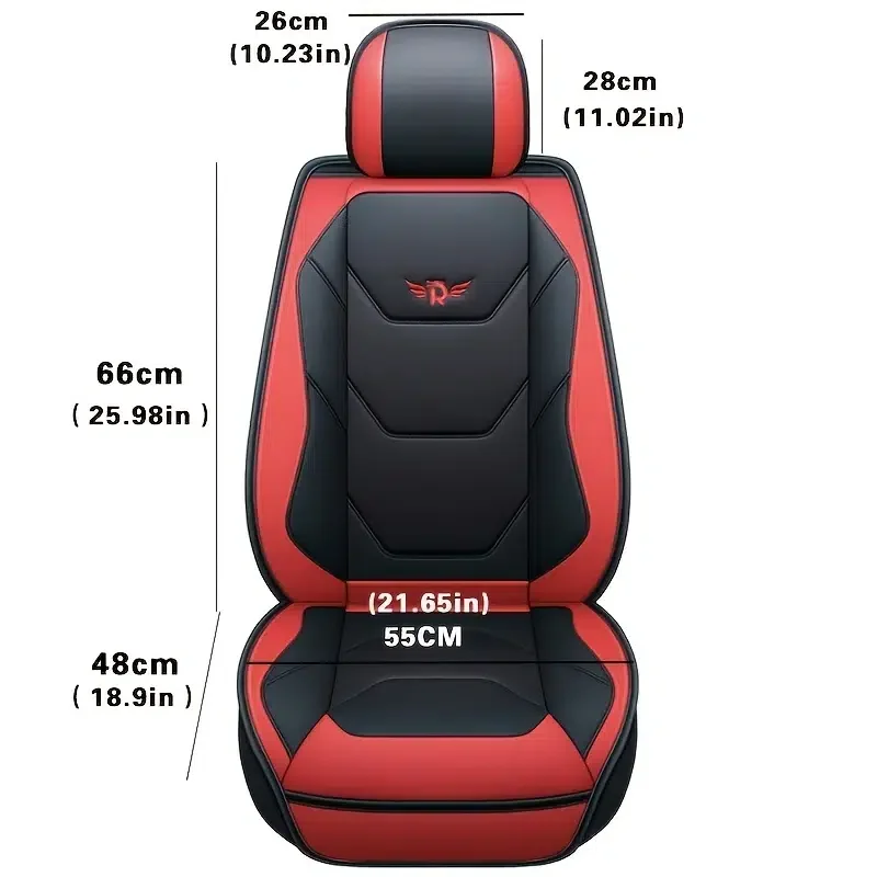 

ROP PU Car Seat Cover, Vehicle Seat Cushion Full Wrapping Edge Seat Protector
