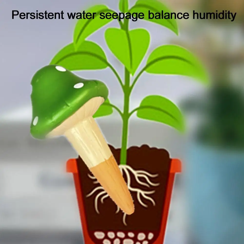 

Красная керамика, инструмент для полива ленивых цветов, четырехцветный гриб № 4, автоматический красный инструмент для полива воды, сада, са...