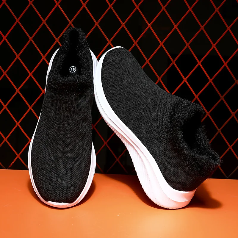 

Мужская повседневная обувь, модные носки, хлопковая обувь, зимняя уличная спортивная обувь для бега, теплая флисовая светильник для пар, ...